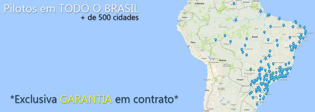 Piloto de drone em todo o Brasil